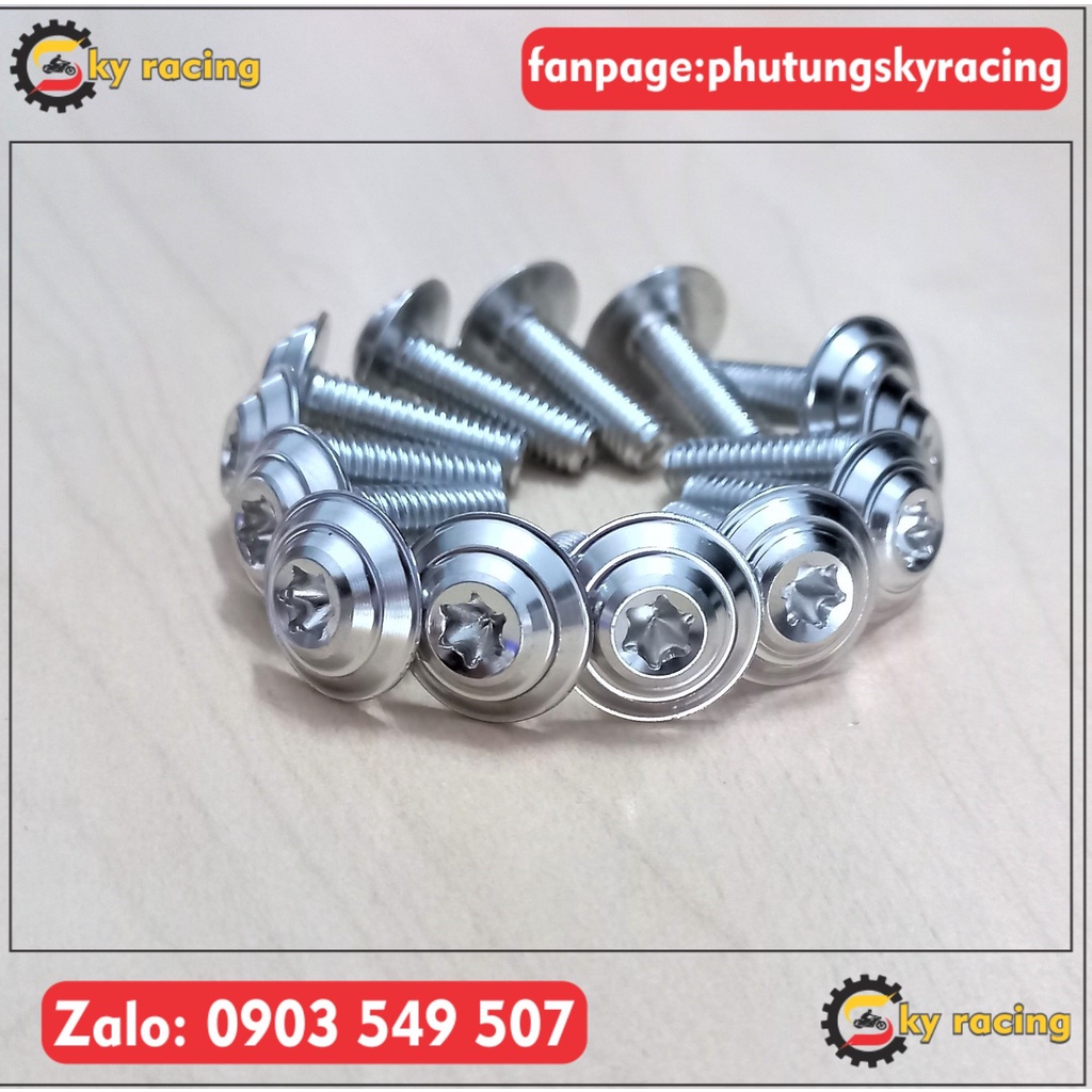 Ốc inox 304 dù TH 6li20 gắn dàn áo