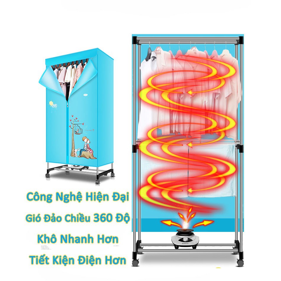 Tủ sấy quần áo - Máy sấy quần áo mùa mưa ẩm