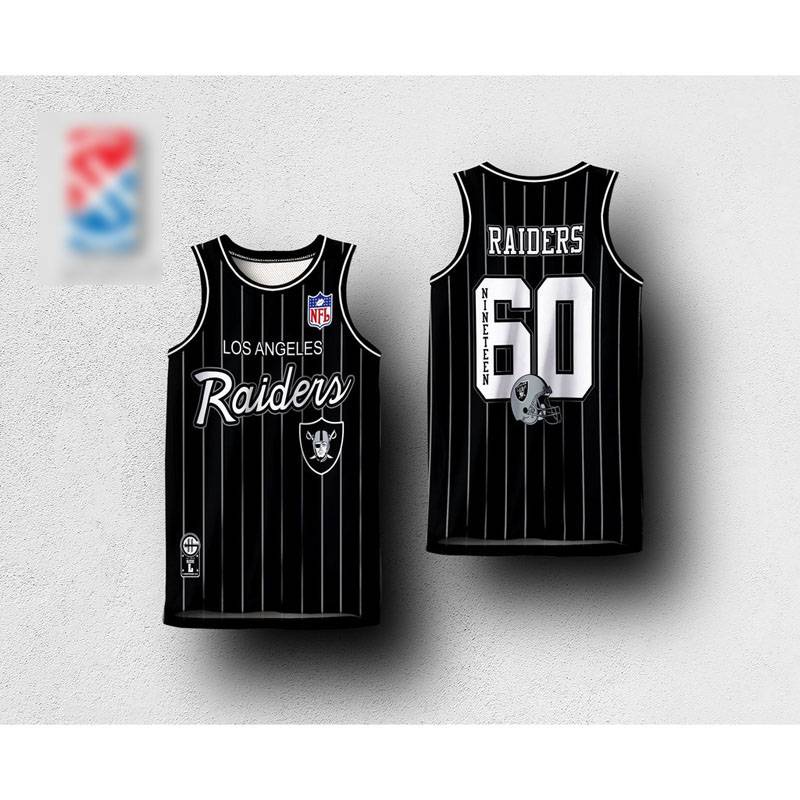 Nba Áo Ba Lỗ Chơi Bóng Rổ In Chữ Raiders Thời Trang Năng Động