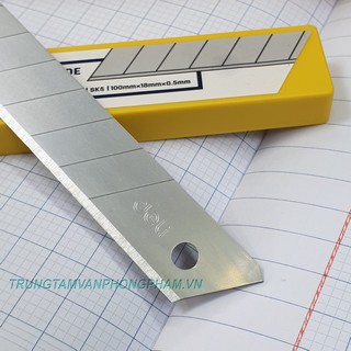 Vỉ 10 lưỡi dao lớn Deli 2011 18mm