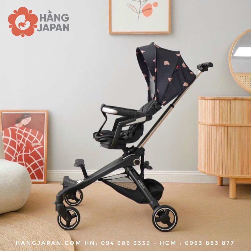 Xe đẩy gấp gọn 2 chiều cho bé Mochee travel, xe nôi trẻ em đa năng du lịch