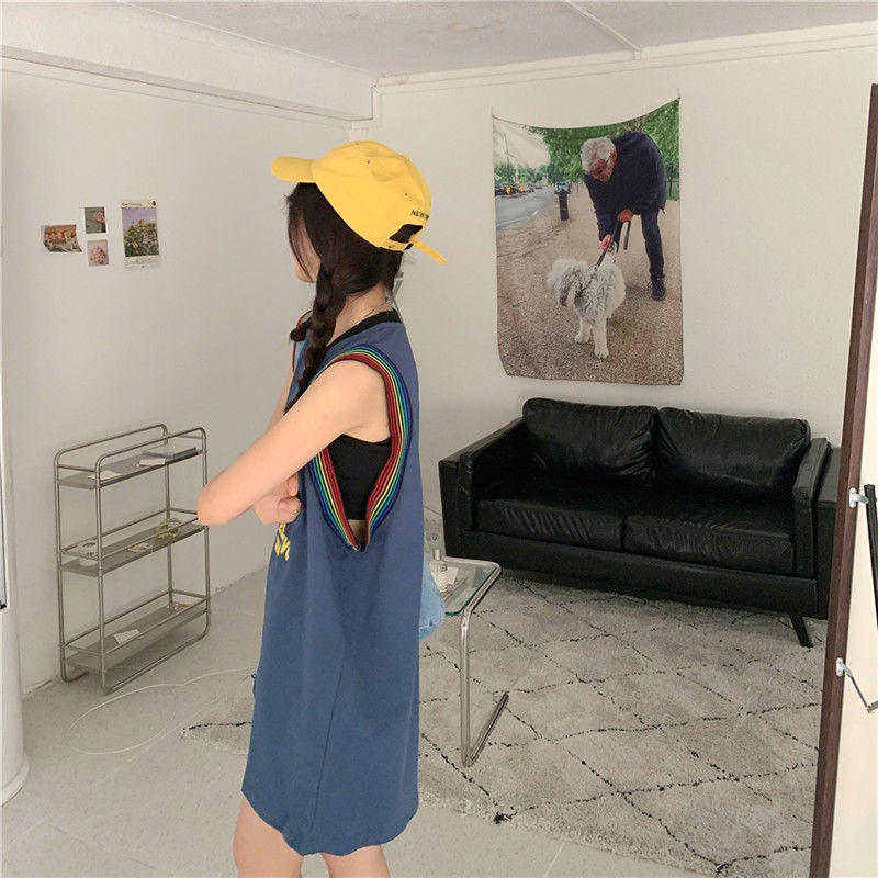 Áo Sát Nách Dáng Rộng Kiểu Đường Phố Thời Trang Mùa Hè Cho Nữ