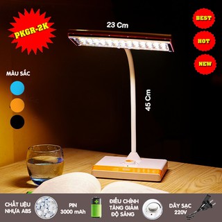 Đèn học để bàn sạc pin tích điện, bóng led cực sáng