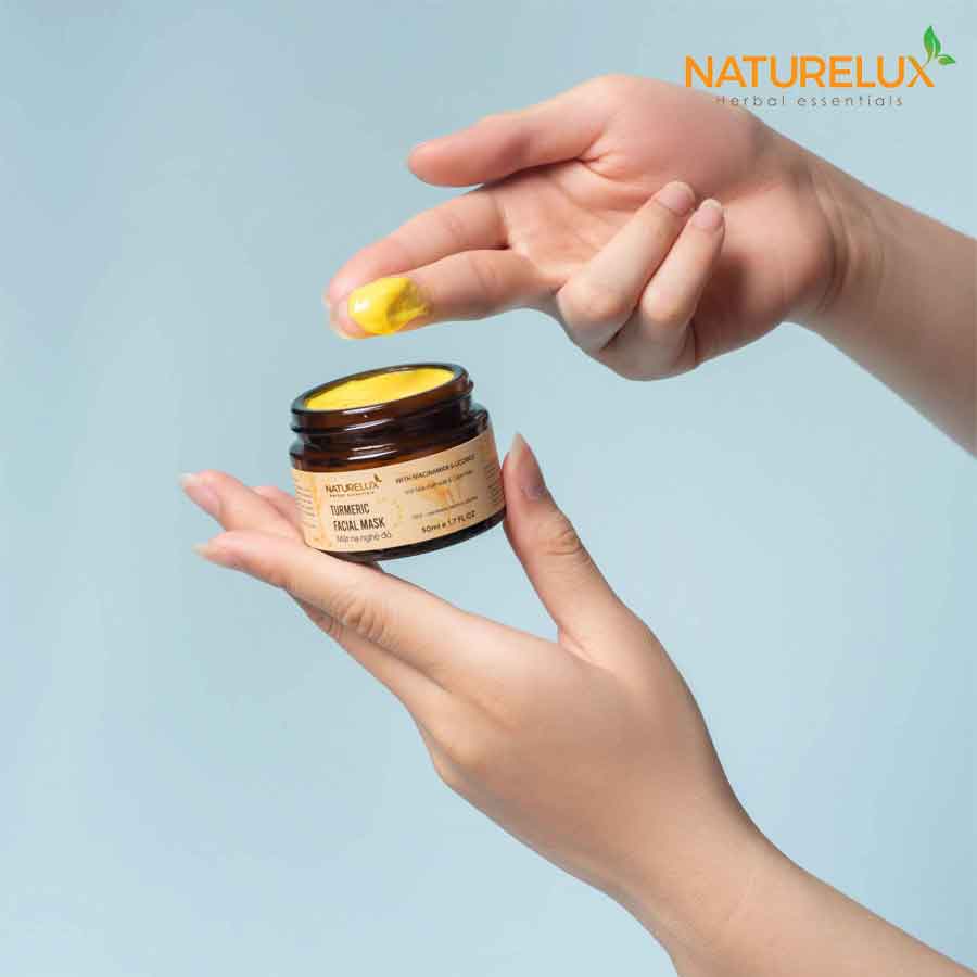 Mặt nạ nghệ đỏ, tươi thiên nhiên, dưỡng trắng, sáng da, mờ thâm, giảm mụn, NATURELUX 50g