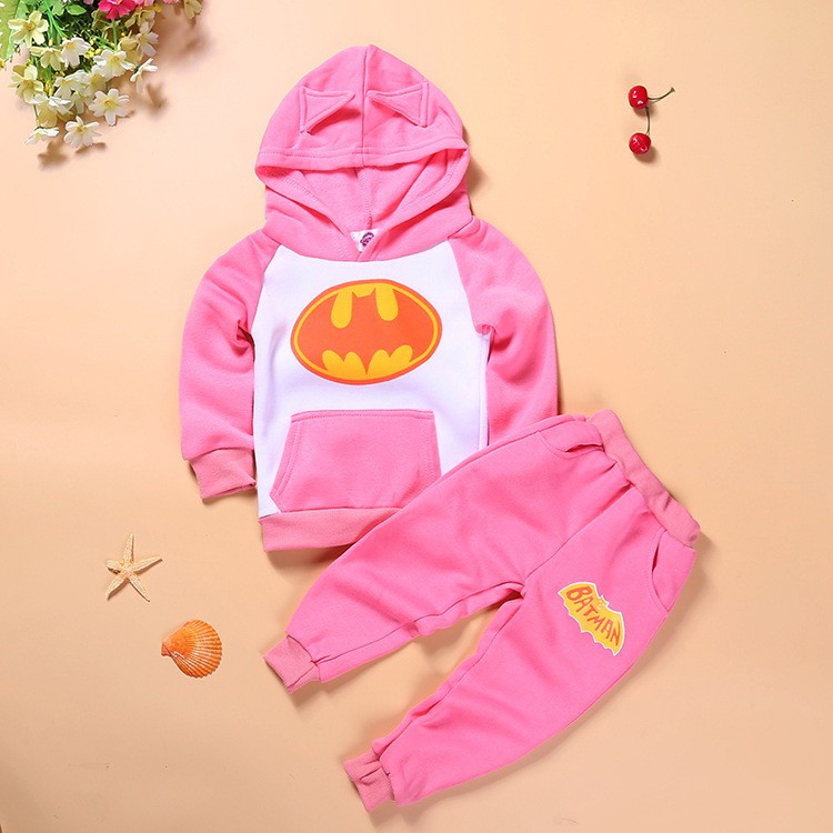 Bộ Đồ Hóa Trang Marvel Batman 2 Món Thời Trang Xuân Thu Cho Bé 1-8 Tuổi