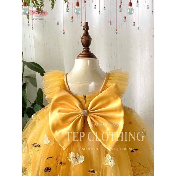 QUINN Đầm Công Chúa Thiết Kế Cho Bé Gái by Tep Clothing- hình thật