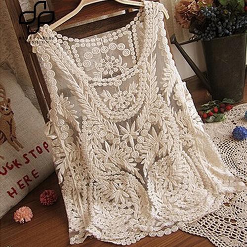 Áo tank top phối ren hoa