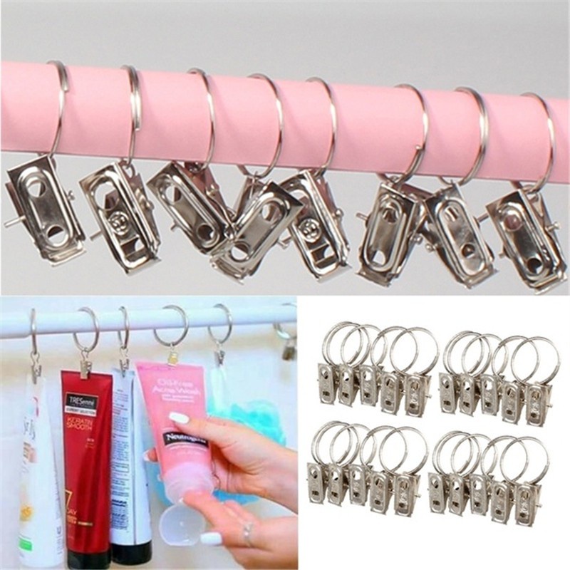 Set 10/5 Vòng Kẹp Treo Rèm, Phơi Đồ Ngoài Trời