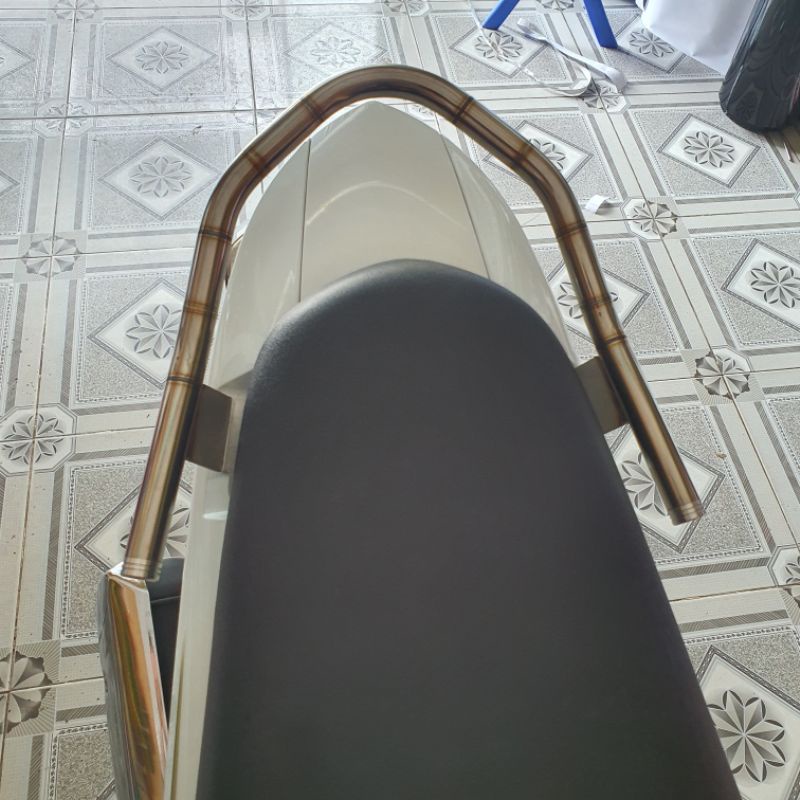 Tay xách Wave inox 304 form dài vểnh lắp wave 110 , Wave 100 , Wave 50cc