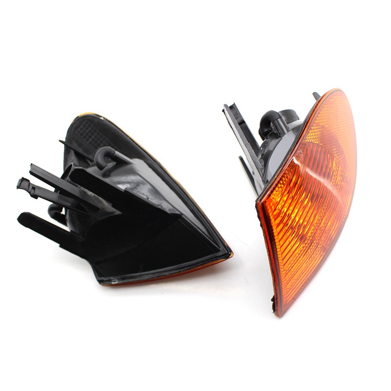 Cặp đèn đánh dấu góc tín hiệu công viên Đèn ống kính cho BMW 3 Dòng E46 1998-2001 Sedan Wagon 63136902765 63136902766