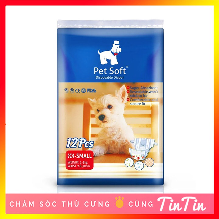 Bỉm Dành Cho Thú Cưng Pet Soft (Bịch 12 Chiếc) Giá Rẻ