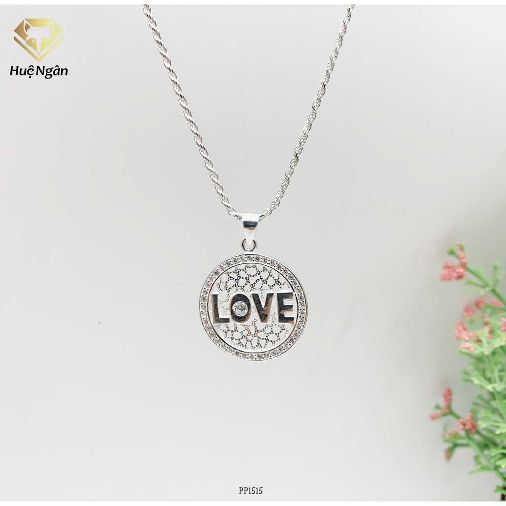 Dây chuyền bạc Ý 925 Huệ Ngân - LOVE PP1515