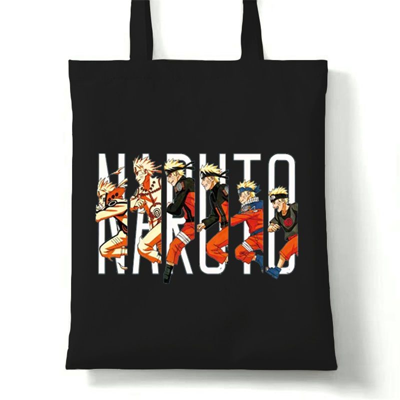 Túi Xách Canvas Cỡ Lớn In Họa Tiết Anime Naruto Sasuke Cho Nữ