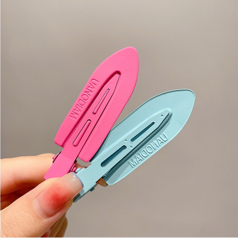 Kẹp Tóc Mái Bằng Kim Loại Nhiều Màu Sắc Phong Cách Hàn Quốc Dễ Thương Dành Cho Nữ