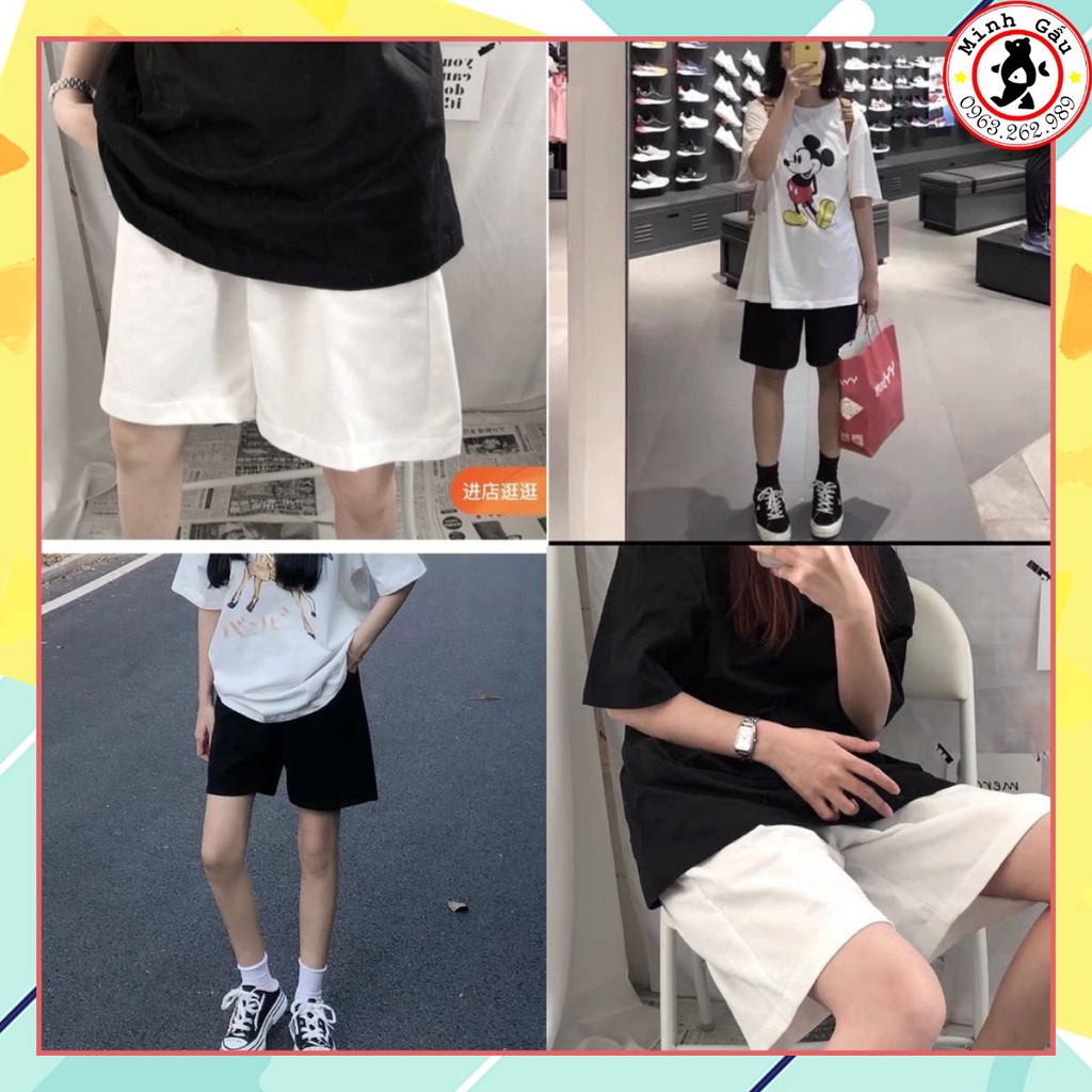 💟💕 Quần short đùi bazic Minh Gấu chất thể thao dầy mịn không xù 💕
