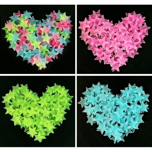 [Hót Đồ trang trí] Sao/ bông tuyết phản quang phát sáng