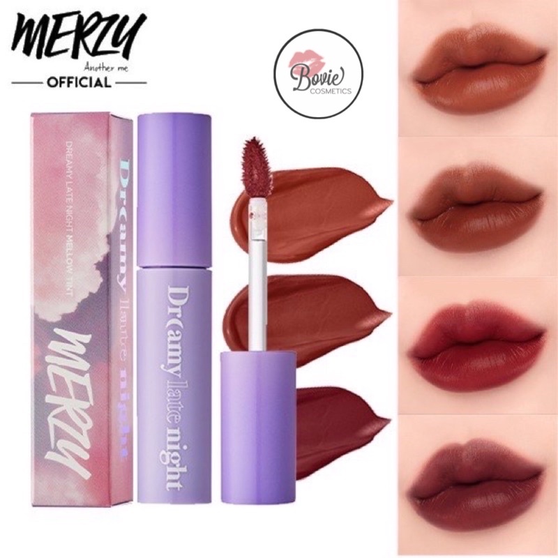 ( Sẵn M5 M6 M7 M8) Son kem Merzy Dreamy Late Night / Merzy Bite The Beat Mellow Tint 2019 | Thế Giới Skin Care