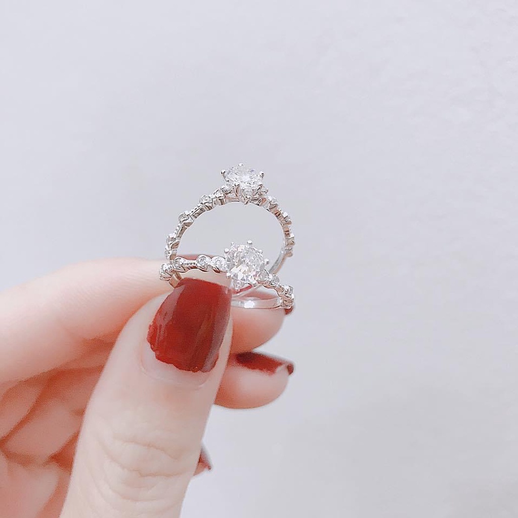 Nhẫn bạc nữ PANSY, Nhẫn bạc ta 925 Snow Princess lấp lánh