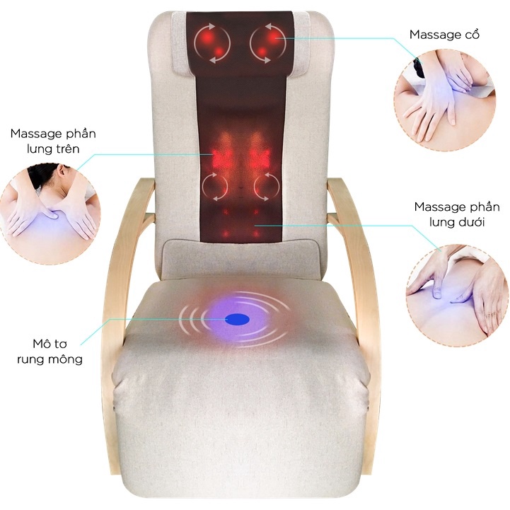 Ghế Poang massage rocking chair