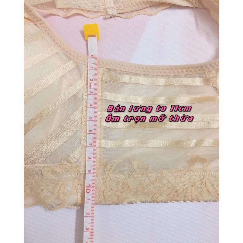 Áo lót định hình kẻ sọc Elly công chúa không gọng mút vừa- cam kết hàng loại 1