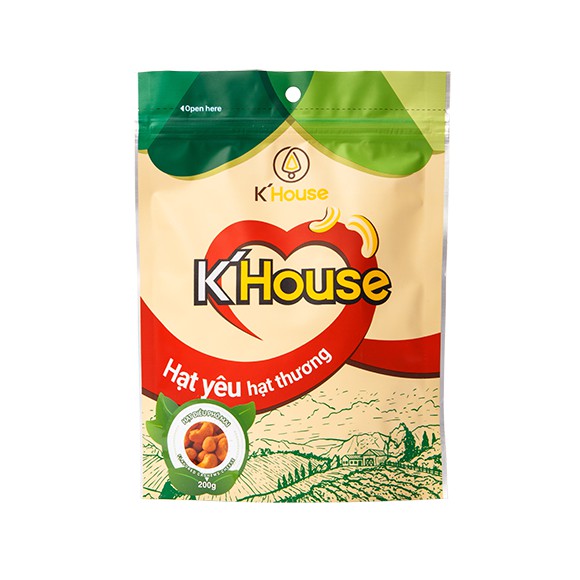 Hạt Điều Phô Mai K House Bình Phước [ Túi Zip 40,120 và 200g ]