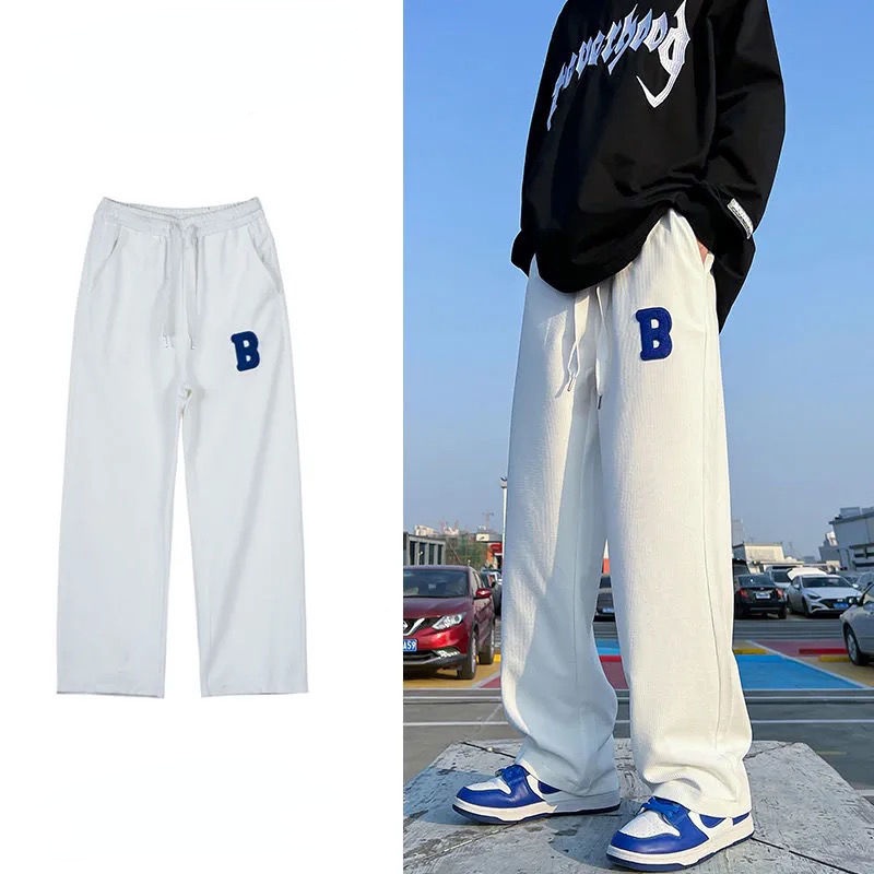 Quần Thể Thao Ống Rộng Phong Cách Hàn Quốc Thời Trang Mùa Hè Dành Cho Nam 2022