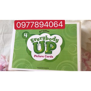 Thẻ Flashcards Tiếng Anh Everybody up 4 ép plastics bền đẹp
