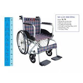 Xe lăn sơn có thắng X-75