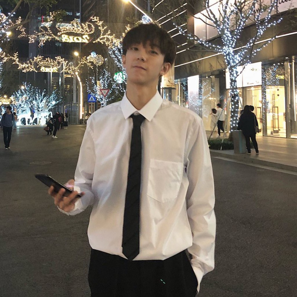 Áo sơ mi Mavota áo sơ mi trắng dài tay unisex form rộng Hàn Quốc ASM30