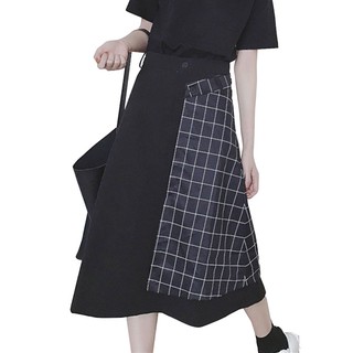(ORDER) Chân váy kẻ cách điệu