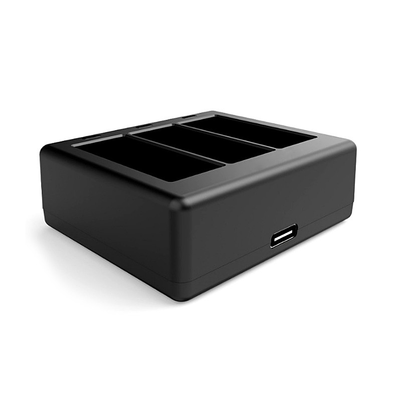 Dock sạc GOPRO 11 / GOPRO 10 / GOPRO 9 . Dock sạc có 3 khe gắn pin, cho phép sạc cùng lúc 3 viên pin. Tuy nhiên cắm 1 vi