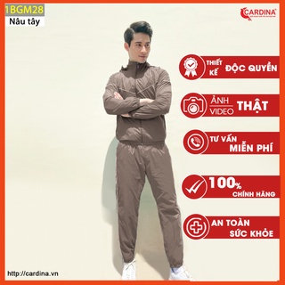 Bộ Gió Nam CARDINA Chất Gió Trơn 2 Lớp Lót Lưới Cao Cấp Dáng Thể Thao 1BGM.