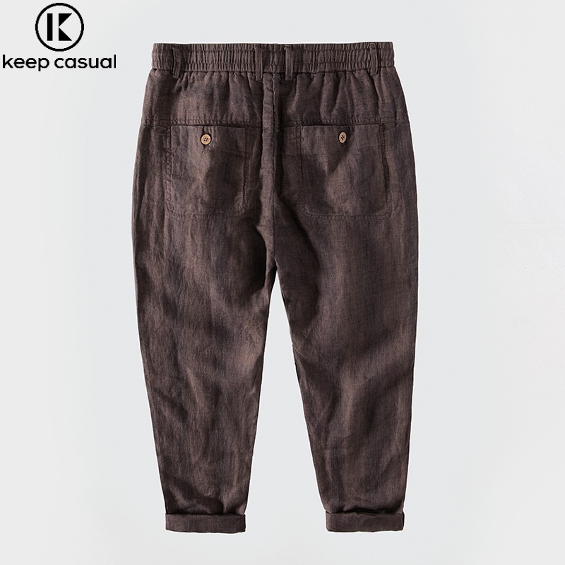 Quần ống rộng Họa Tiết Kẻ Sọc Thời Trang Mùa Hè Dành Cho Nam