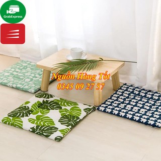 Nệm ngồi Có Dây Cột - Nệm ngồi bệt - Nệm ngồi văn phòng - Đệm lót ghế - Đệm ngồi bệt kiểu Nhật