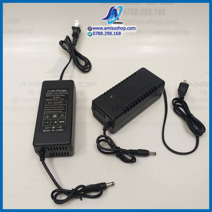 Sạc 5s 21v 2a, có quạt tải nhiệt, loại tốt, chuyên sạc pin Li-ion 18v, có đèn báo đầy.