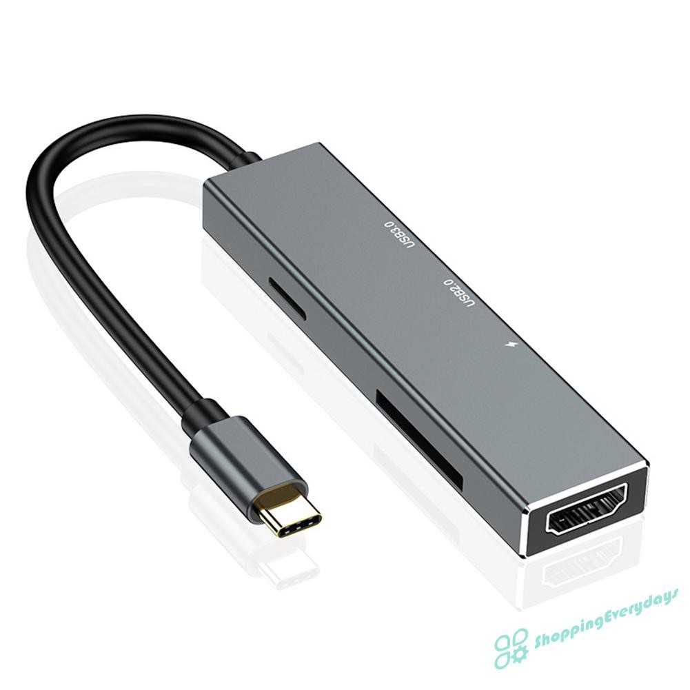 Thiết Bị Chuyển Đổi 6 Trong 1 Usb Type C Sang Usb 3.0 2.0 Pd Hdmi