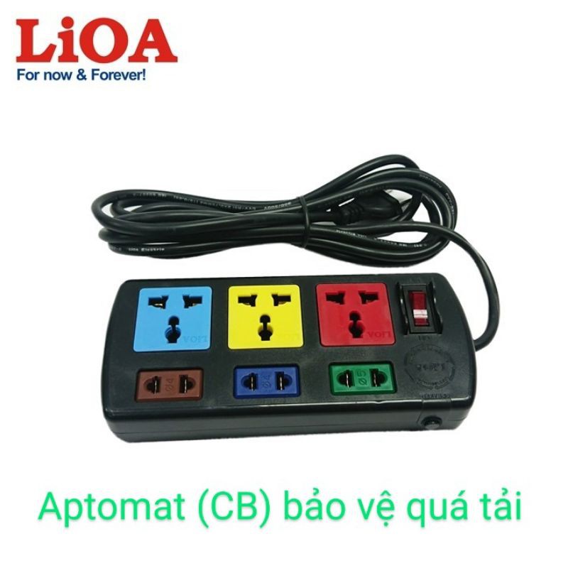 [Ổ ĐA NĂNG] Ổ cắm đa năng kết hợp LiOA - 4 ổ cắm, 6 ổ cắm, 10 ổ cắm - Bảo vệ quá tải, chống giật - Chính hãng