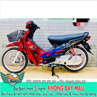 Tem rời wave nhỏ đỏ đen -1