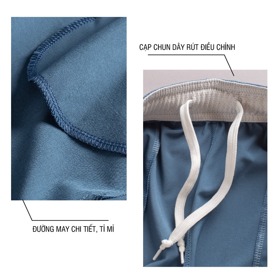 Quần đùi thể thao nam Fasvin Q21450.HN vải gió chun trơn mát co giãn thoải mái. | BigBuy360 - bigbuy360.vn