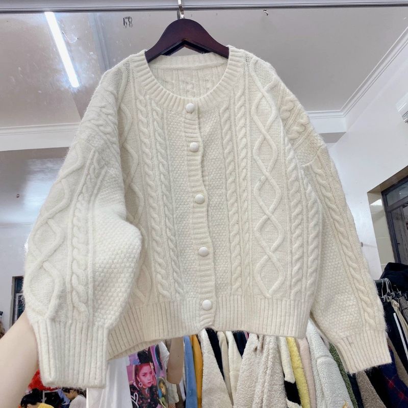 Áo Cardigan nữ Áo khoác len basic Evelyn nhiều mẫu dáng dài dày dặn ấm áp
