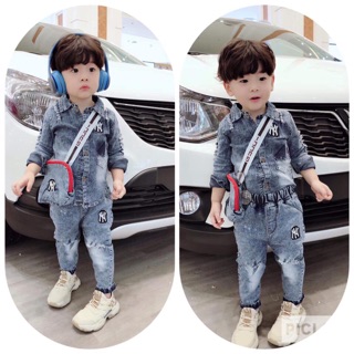 Set bộ bò kèm túi cho bé trai/ bé gái