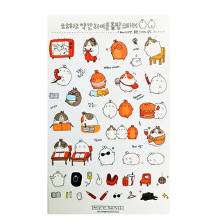 1 tấm sticker thỏ molang ú <3