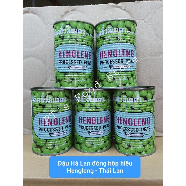 [Thái Lan] Đậu Hà Lan đóng hộp Heng Leng / Đậu hà lan lon 400gr Cty Gia Trung NK.