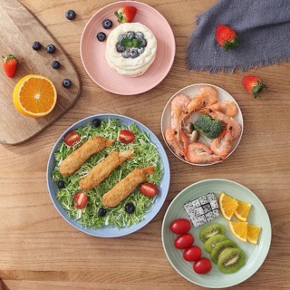 Set đĩa lúa mạch (Mix 6 màu)