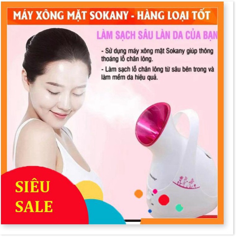 [HÀNG LOẠI 1 - GIÁ SẬP SÀN] Máy Xông Hơi Làm Đẹp Da Mặt Tại Nhà Sokany Chính Hãng