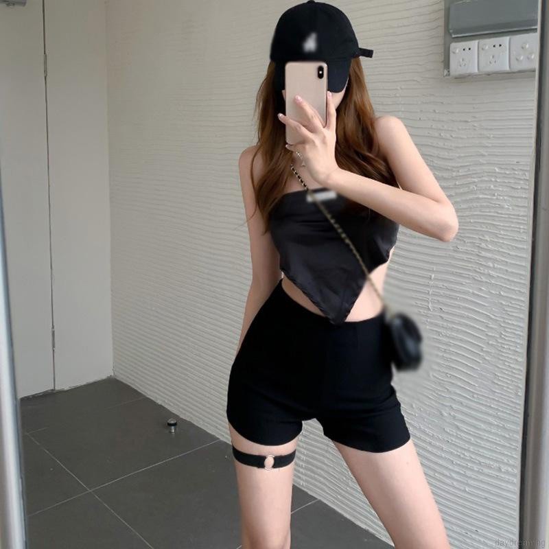 Quần Short Thể Thao Lưng Cao Chất Liệu Co Giãn Thời Trang Cho Nữ
