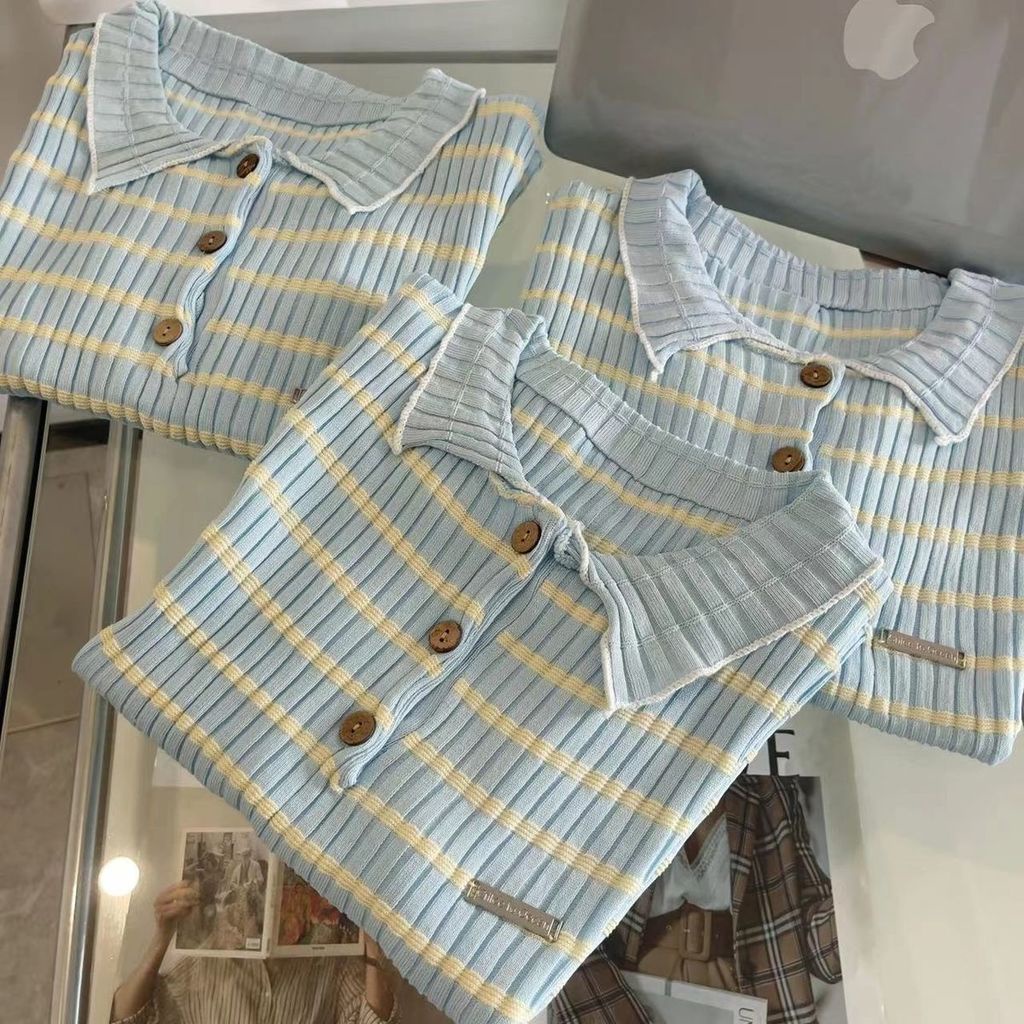 Áo dệt kim Pure Cube ngắn tay thời trang mùa hè xinh xắn