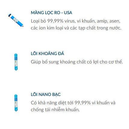 Máy lọc nước Karofi eRO, 8 cấp không tủ, model: KT-ERO80