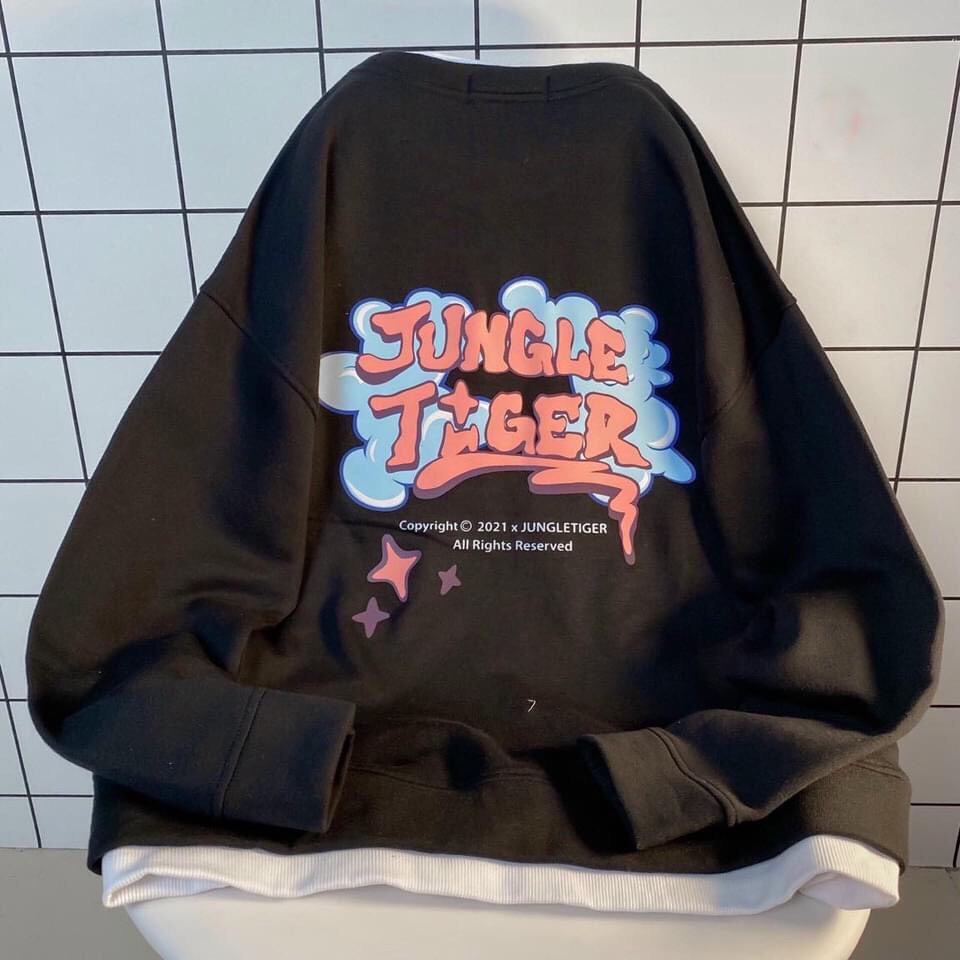 [Có Video Thật + Ảnh Thật] Áo Sweater In Logo Jungle Tiger Hồng Dày Dặn Hot Trend Mã 598 - Daisy Clothings | BigBuy360 - bigbuy360.vn