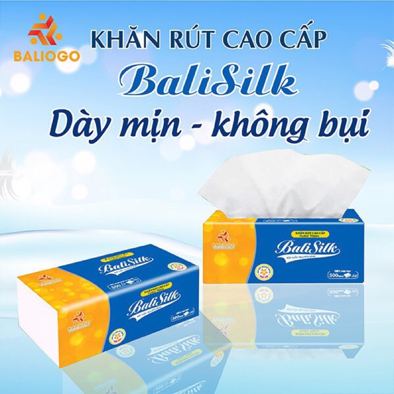 💥💥 Giấy ăn cao cấp Balisilk mềm mịn, không hoá chất độc hại, 100% giấy nguyên sinh.